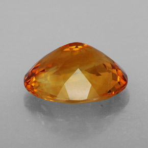 Citrino naranja natural de 4,27 ct, corte óvalo, VVS