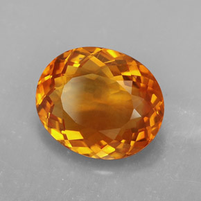 Citrino naranja natural de 4,70 ct, corte óvalo, VVS-VS