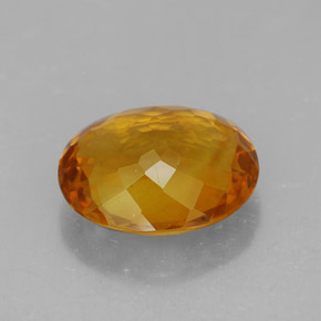 Citrino naranja natural de 4,70 ct, corte óvalo, VVS-VS