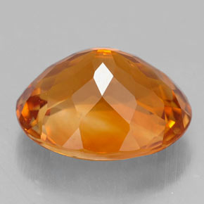 Citrino naranja natural de 4,60 ct, corte óvalo, VVS-VS