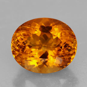 Citrino naranja natural de 7,16 ct, corte óvalo, IF