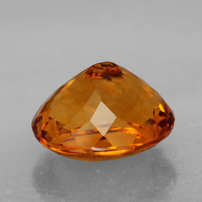 Citrino naranja natural de 7,16 ct, corte óvalo, IF