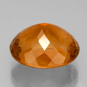 Citrino naranja natural de 6,32 ct, corte óvalo, VVS