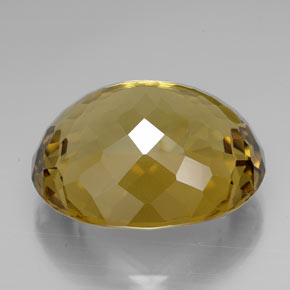 Citrino amarillo natural de 107,15 ct, corte óvalo, IF