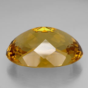 Citrino amarillo natural de 99,25 ct, corte óvalo, IF