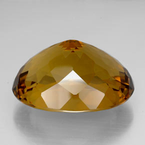 Citrino amarillo natural de 105,90 ct, corte óvalo, IF