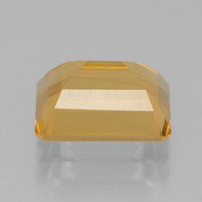 Citrino amarillo natural de 2,18 ct, corte esmeralda, VS