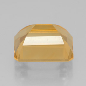 Citrino amarillo natural de 2,30 ct, corte esmeralda, VVS-VS