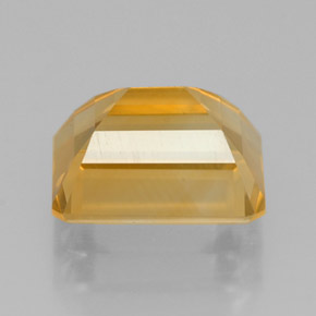 Citrino amarillo natural de 2,37 ct, corte esmeralda, VVS-VS