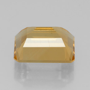 Citrino amarillo natural de 2,17 ct, corte esmeralda, VS