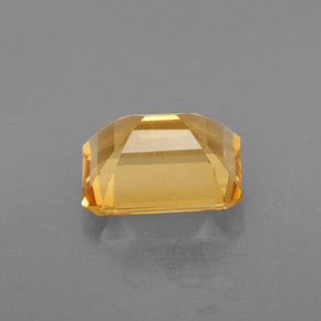 Citrino amarillo natural de 1,74 ct, corte esmeralda, VVS-VS