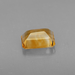 Citrino amarillo natural de 1,97 ct, corte esmeralda, VS