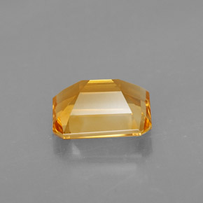 Citrino amarillo natural de 1,97 ct, corte esmeralda, VVS