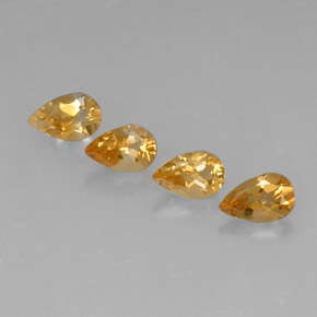 Gemas de citrino oro natural de  ct, en forma de pera, VVS