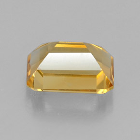 Citrino amarillo natural de 1,52 ct, corte esmeralda, VVS-VS