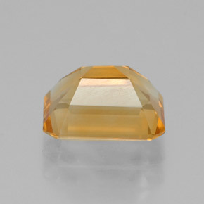 Citrino amarillo natural de 1,46 ct, corte esmeralda, VVS