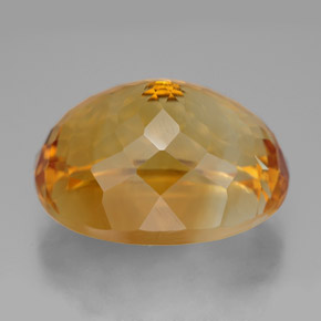 Citrino Dorado amarillo natural de 25.86 ct, Corte Óvalo, VVS