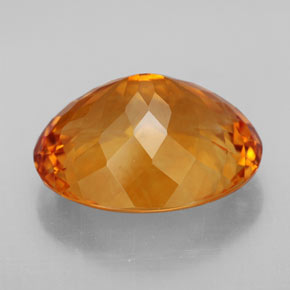 Citrino naranja natural de 14,55 ct, corte óvalo, IF