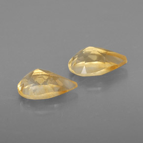 Gemas de citrino amarillo natural de  ct, en forma de pera, VVS