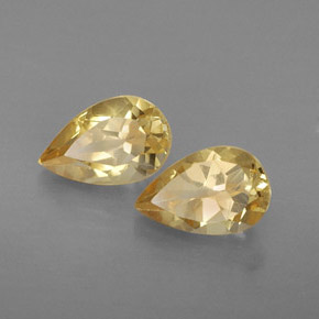 Gemas de citrino amarillo natural de  ct, en forma de pera, VVS
