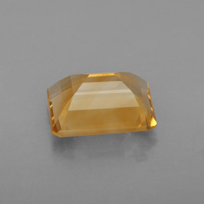 Citrino amarillo natural de 2,14 ct, corte esmeralda, VS
