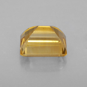 Citrino amarillo natural de 2,56 ct, corte esmeralda, VVS-VS
