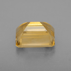 Citrino amarillo natural de 2,49 ct, corte esmeralda, VS