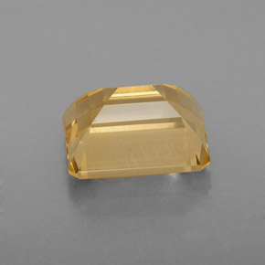 Citrino amarillo natural de 2,38 ct, corte esmeralda, VVS