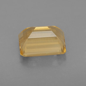 Citrino amarillo natural de 2,31 ct, corte esmeralda, VVS