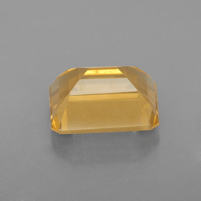 Citrino amarillo natural de 2,19 ct, corte esmeralda, VVS