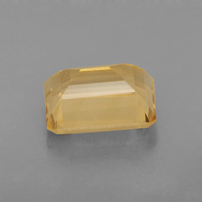 Citrino amarillo natural de 2,33 ct, corte esmeralda, VVS
