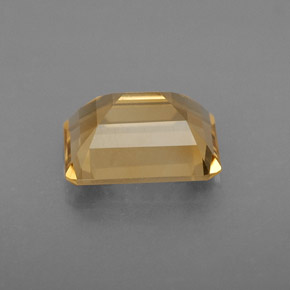 Citrino amarillo natural de 2,05 ct, corte esmeralda, VS