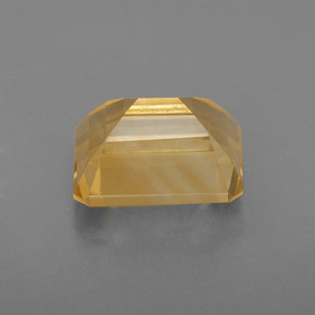 Citrino amarillo natural de 2,42 ct, corte esmeralda, VVS-VS