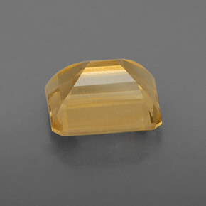 Citrino amarillo natural de 2,46 ct, corte esmeralda, VVS