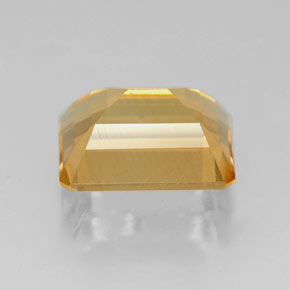 Citrino amarillo natural de 2,18 ct, corte esmeralda, VVS