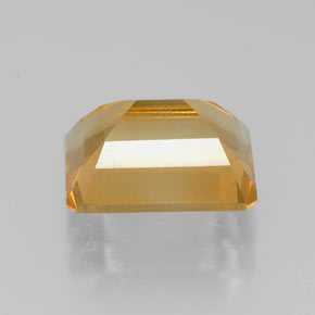 Citrino amarillo natural de 2,19 ct, corte esmeralda, VVS