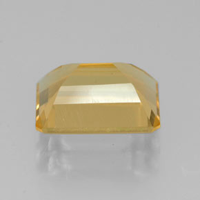 Citrino amarillo natural de 2,23 ct, corte esmeralda, VVS