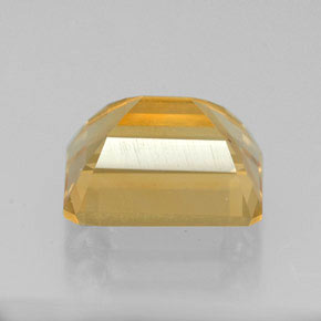 Citrino amarillo natural de 2,46 ct, corte esmeralda, VVS
