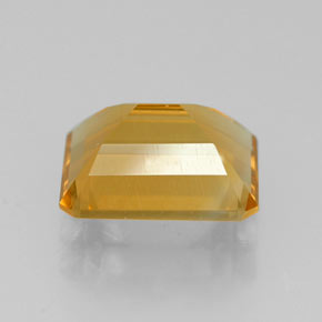 Citrino amarillo natural de 2,11 ct, corte esmeralda, VVS
