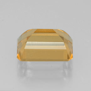 Citrino amarillo natural de 2,24 ct, corte esmeralda, VVS