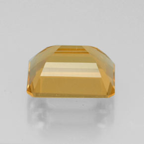 Citrino amarillo natural de 2,21 ct, corte esmeralda, VVS