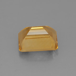 Citrino amarillo natural de 2,37 ct, corte esmeralda, VVS