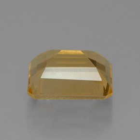 Citrino amarillo natural de 2,10 ct, corte esmeralda, VVS
