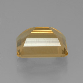 Citrino amarillo natural de 2,19 ct, corte esmeralda, VVS