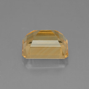 Citrino amarillo natural de 2,35 ct, corte esmeralda, VVS-VS
