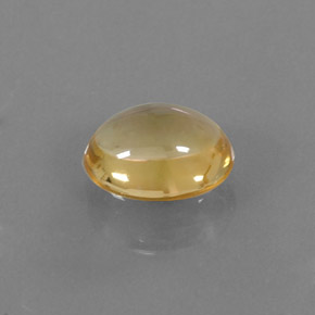 Citrino amarillo natural de 2,62 ct, corte óvalo, transparente