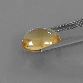 Citrino amarillo natural de 2,62 ct, corte óvalo, transparente