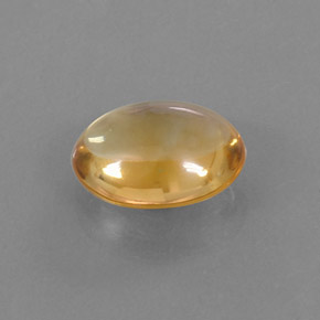 Citrino amarillo natural de 2,63 ct, corte óvalo, transparente