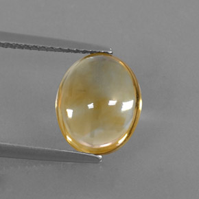 Citrino oro natural de 2,74 ct, corte óvalo, transparente