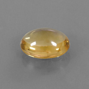 Citrino amarillo natural de 3,02 ct, corte óvalo, transparente